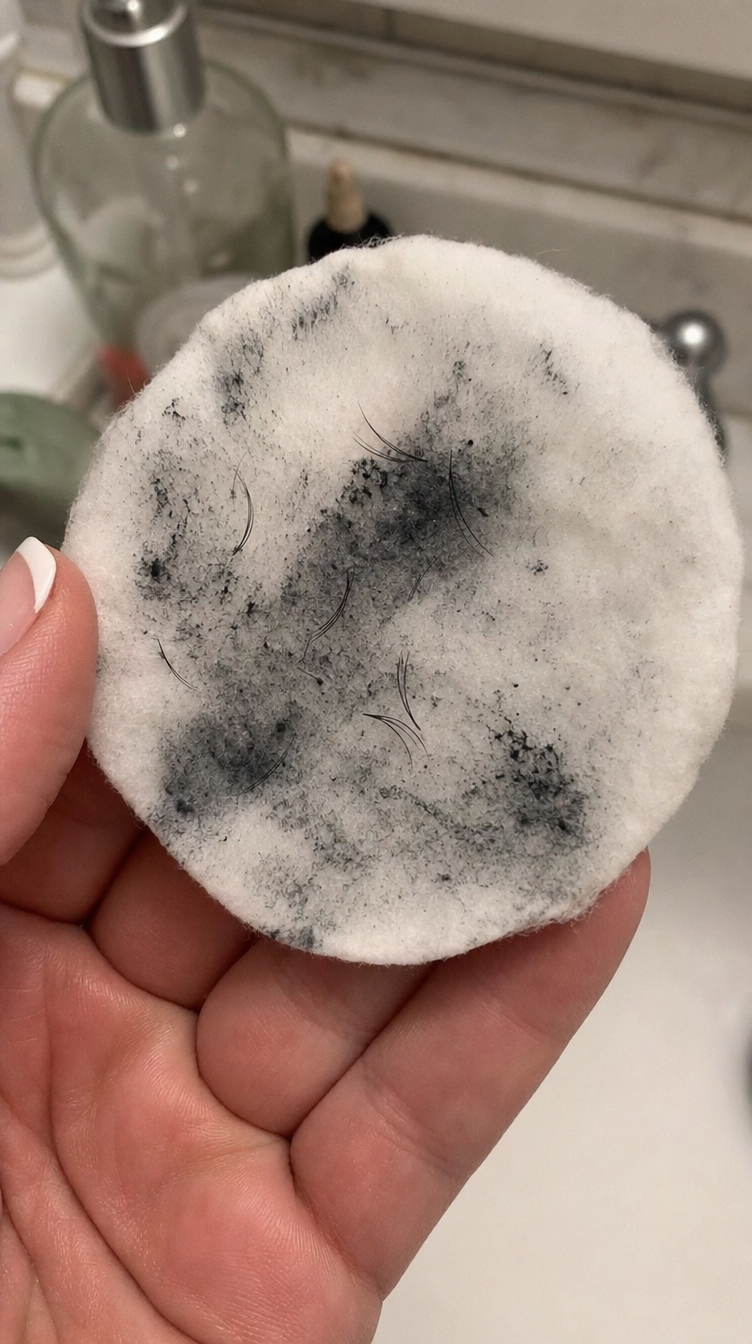 Le démaquillage emporte des cils avec lui